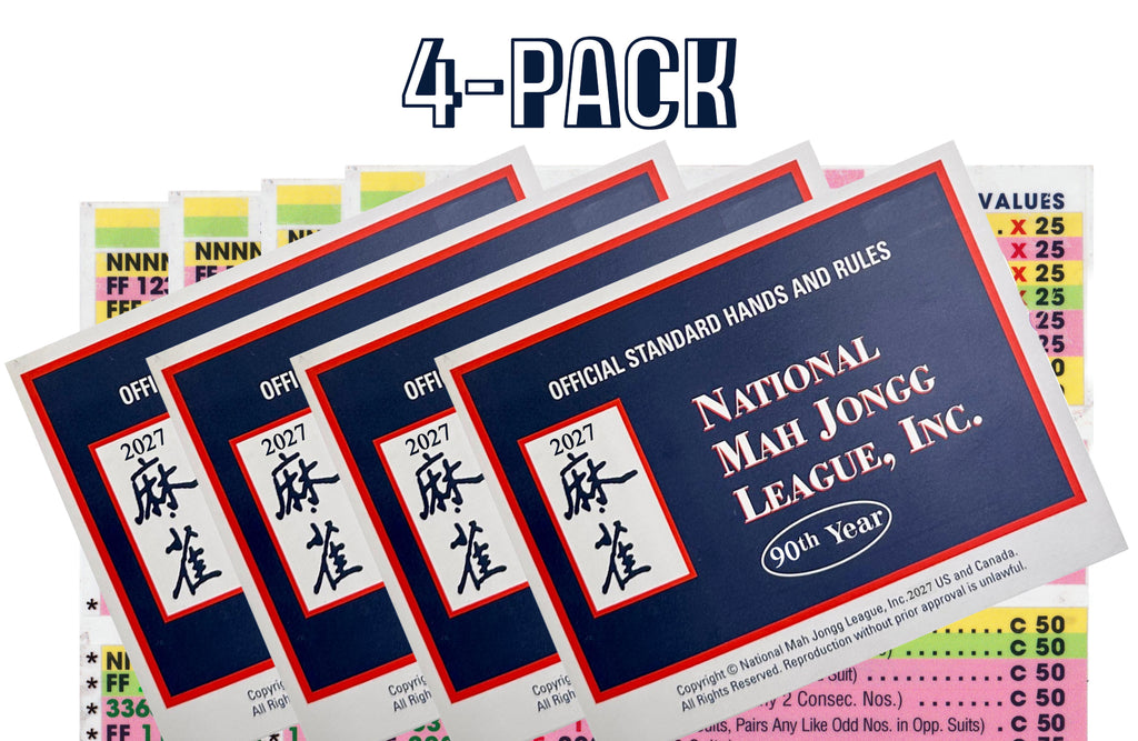 Pre-Order! 2027 NMJL Official Card with Line Finder/Cheat sheet, Mahjong Helper (Copy)