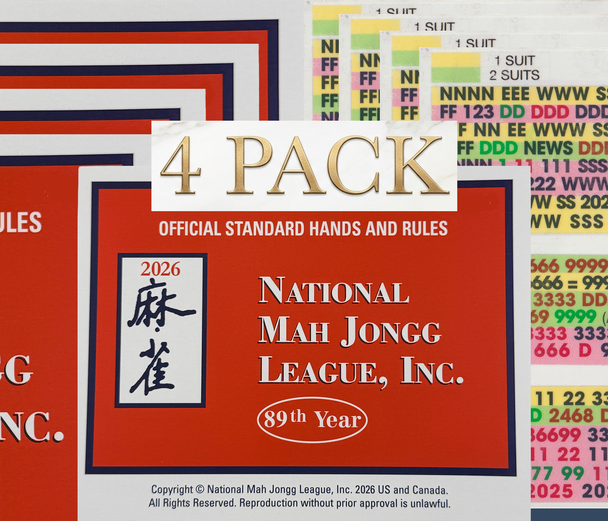 NEW! 2026 NMJL Official Card with Line Finder/Cheat sheet, Mahjong Helper
