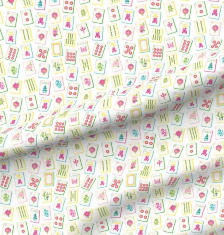 Mahjong Bag in Premium Cotton Twill