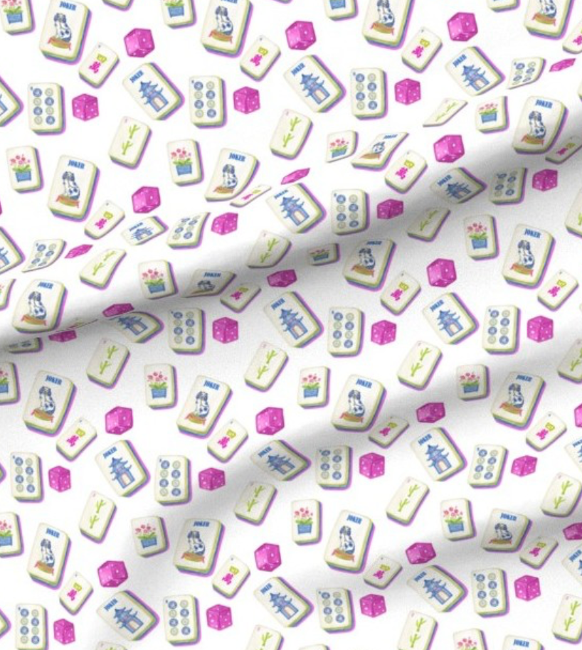Mahjong Bag in Premium Cotton Twill