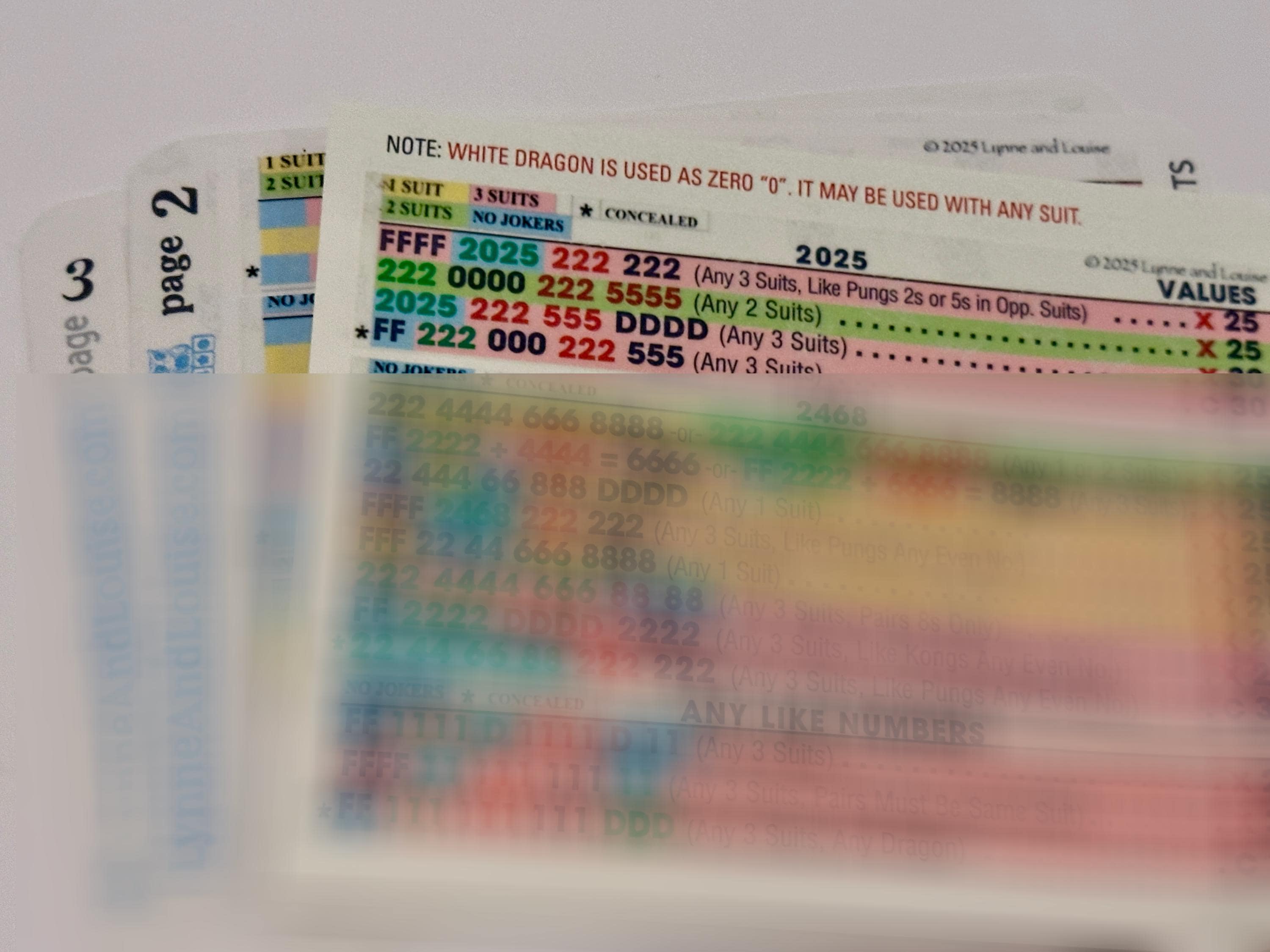 Mahjong Line Finder Cheat Sheet Lucky Line