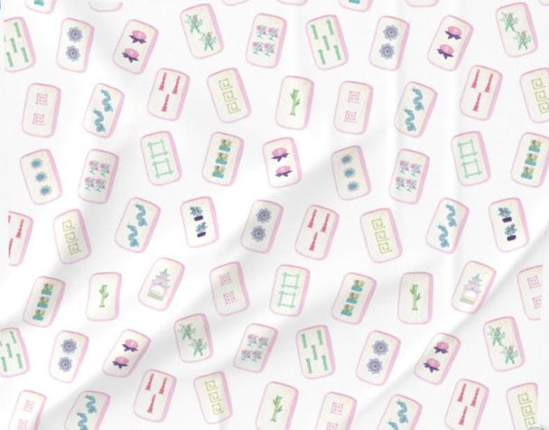 Mahjong Tablecloth: Handmade 100% Cotton Twill, 55" Square