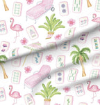 Mahjong Tablecloth: Handmade Colorful Cotton Twill Game Night Mahjongg Mat replacement