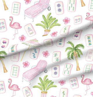 Mahjong Tablecloth: Handmade Colorful Cotton Twill Game Night Mahjongg Mat replacement