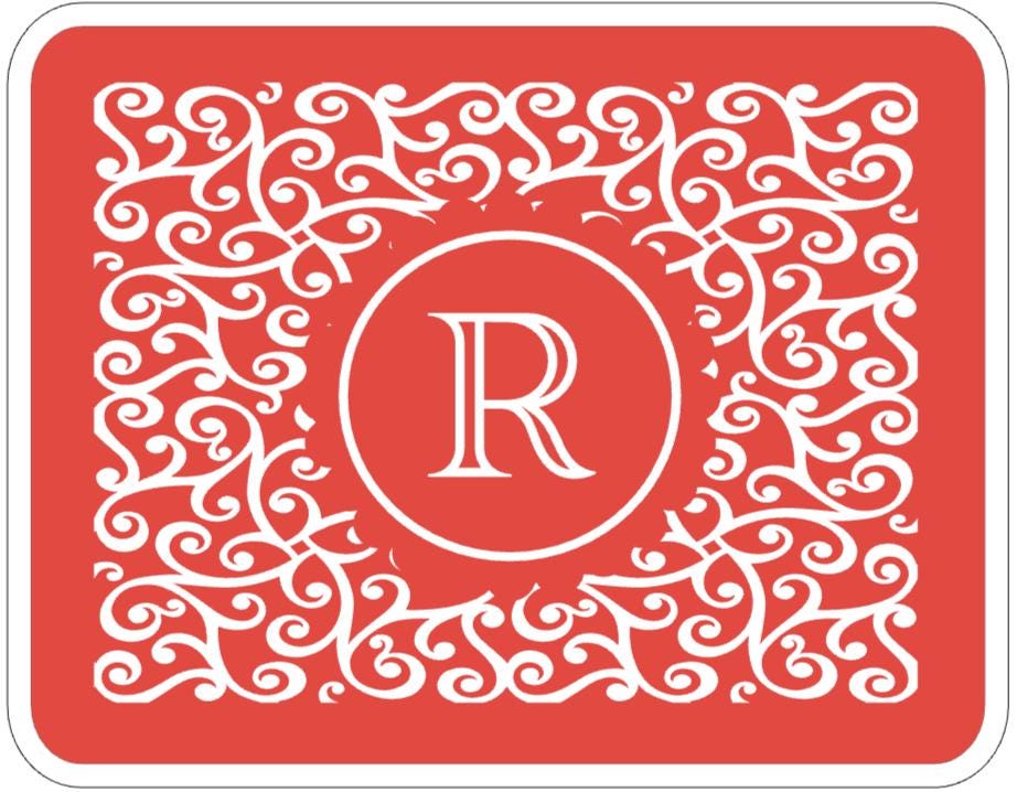 Mahjong Card Cover Sticker, Personalized