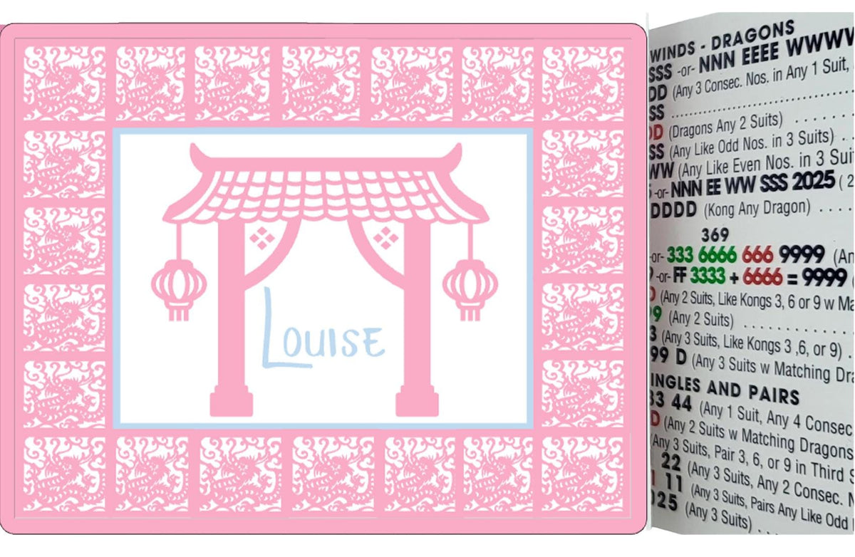 Mahjong Card Cover Sticker, Personalized