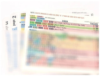 NEW! 2026 NMJL Official Card with Line Finder/Cheat sheet, Mahjong Helper