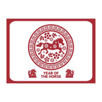 Mahjong Card Cover, Year of the Horse, Sticker