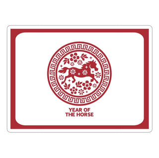 Mahjong Card Cover, Year of the Horse, Sticker