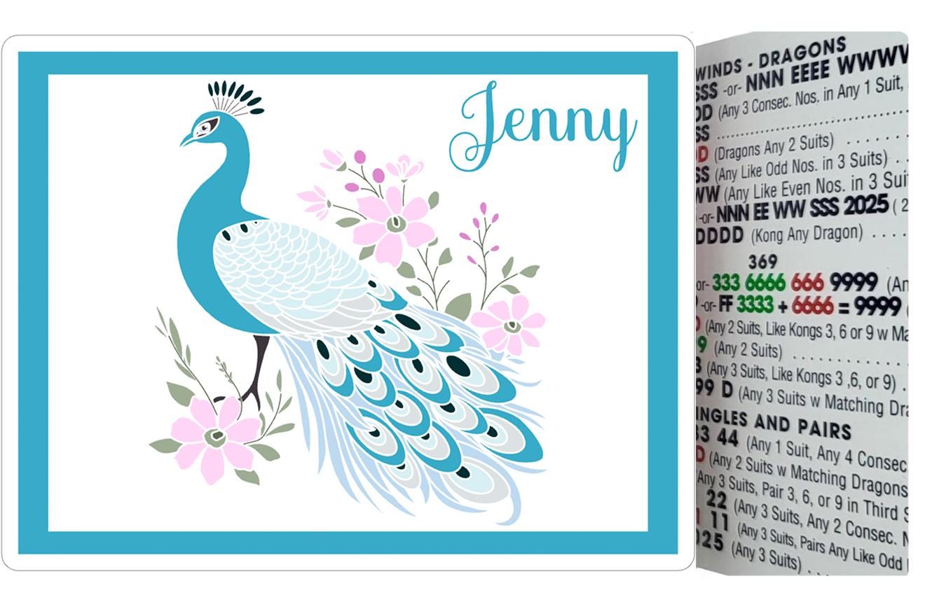 Mahjong Card Cover Sticker, Personalized