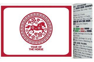 Mahjong Card Cover, Year of the Horse, Sticker