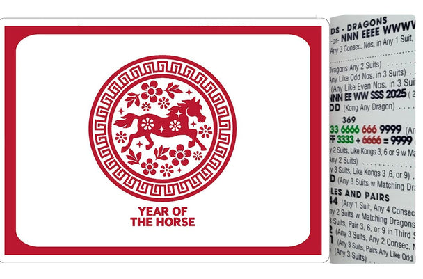 Mahjong Card Cover, Year of the Horse, Sticker